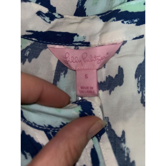 Lilly Pulitzer 3/4 Sleeve Pullover Top Size S - Picture 8 of 9